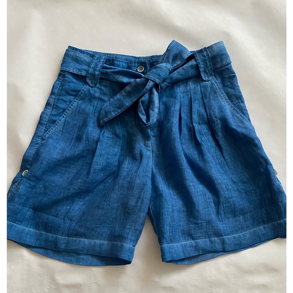 NWT Auth 120% LINO linen SHORTS/ Bermuda shorts sz S/6-8/ US-42 ITALY - Picture 5 of 15